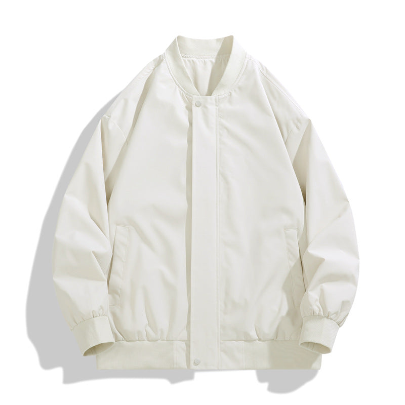 Men's sporty transitional jacket with high collar and practical side pockets Lisslune
