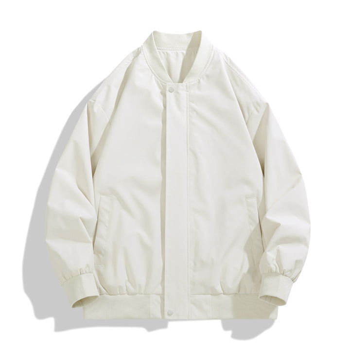 Men's sporty transitional jacket with high collar and practical side pockets Lisslune