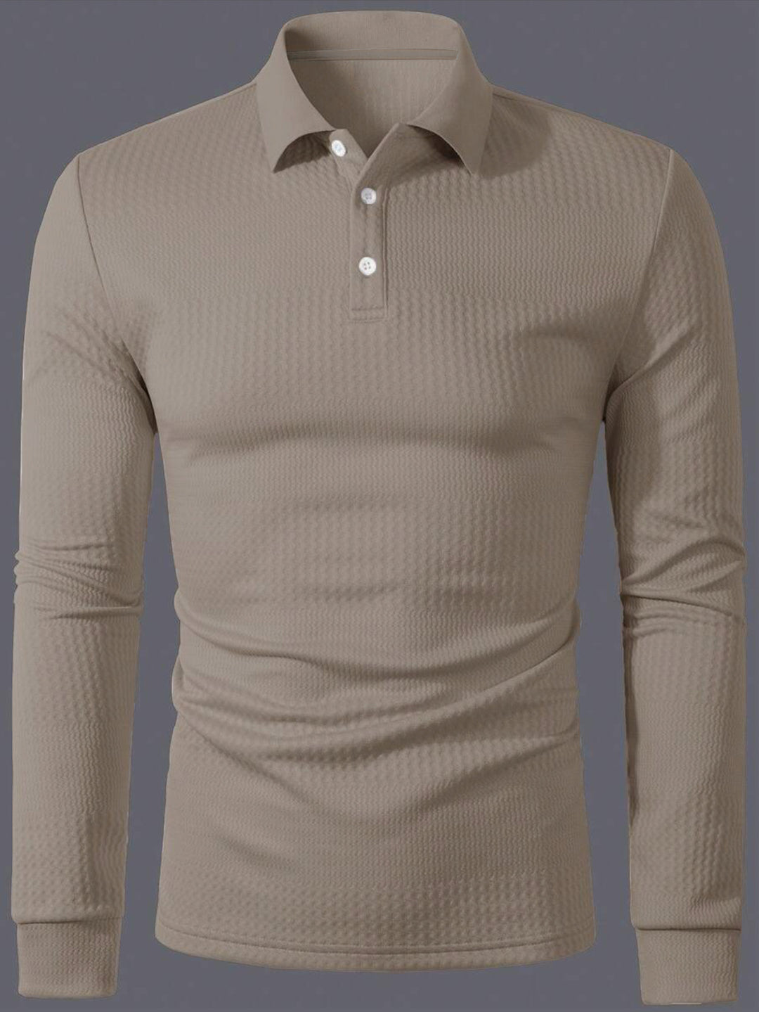 Men's Long Sleeve Polo Shirt Lisslune
