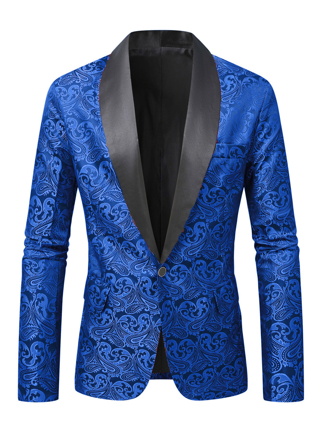 Men's elegant sequin blazer with paisley pattern Lisslune