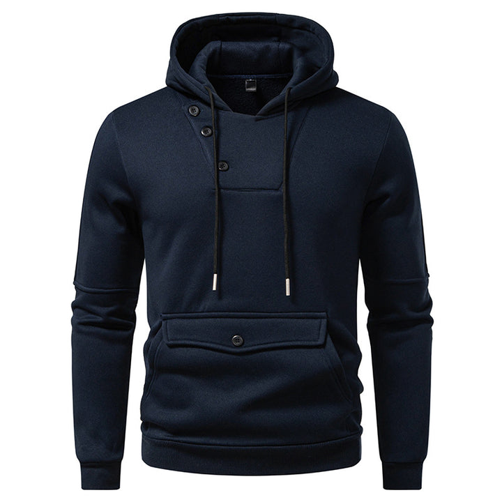 Men's Stylish Hoodies with Button Details Lisslune