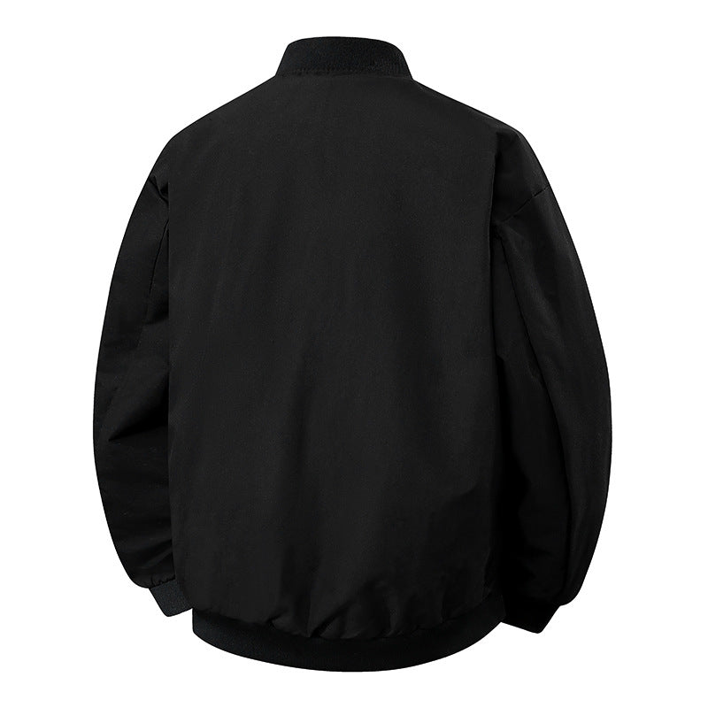 Men's stylish bomber jacket with uncomplicated cut and elastic cuffs Lisslune