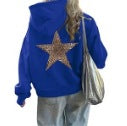 Women's hoodie with striking leopard star design Lisslune