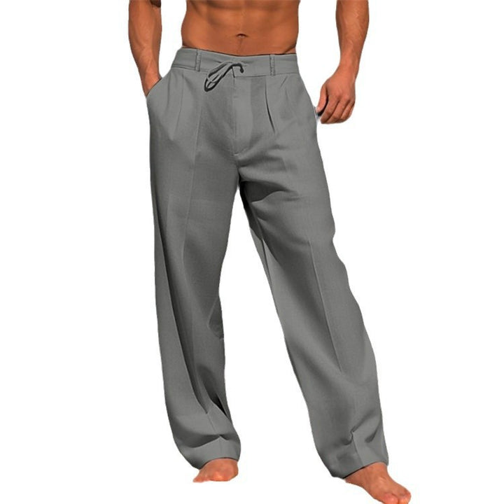 Men's Elegant Casual Pants with Adjustable Drawstring Lisslune