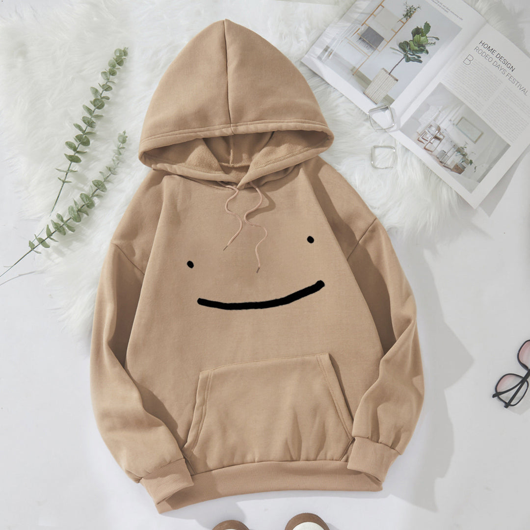Women's hoodie with casual smiley design Lisslune