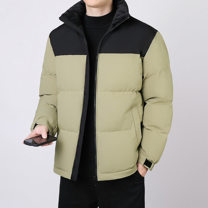 Men's quilted winter jacket with high collar and insulating lining Lisslune
