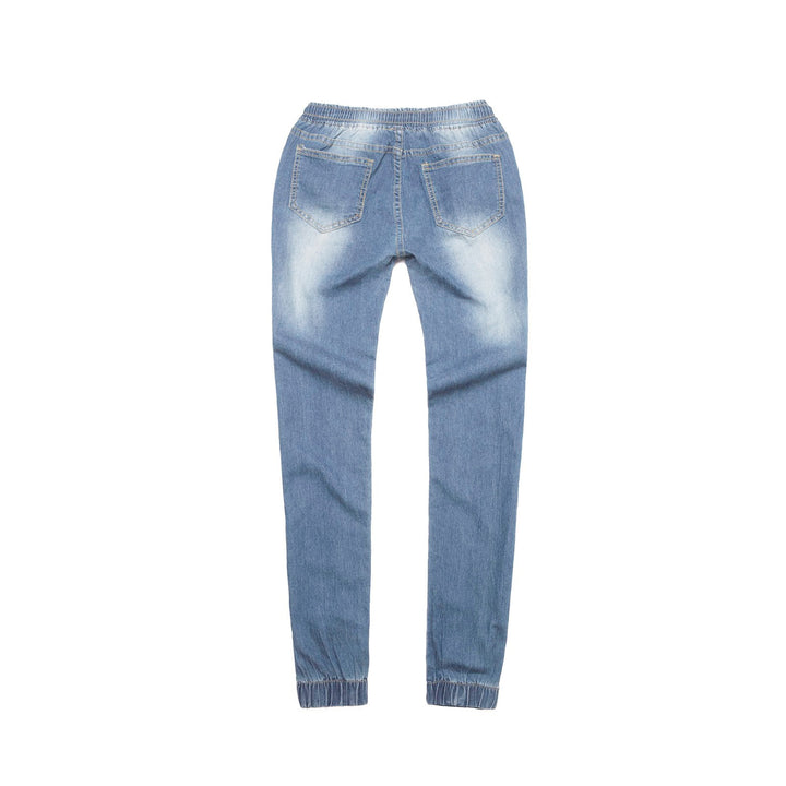 Damen Sportliche Denim-Jogginghose Lisslune