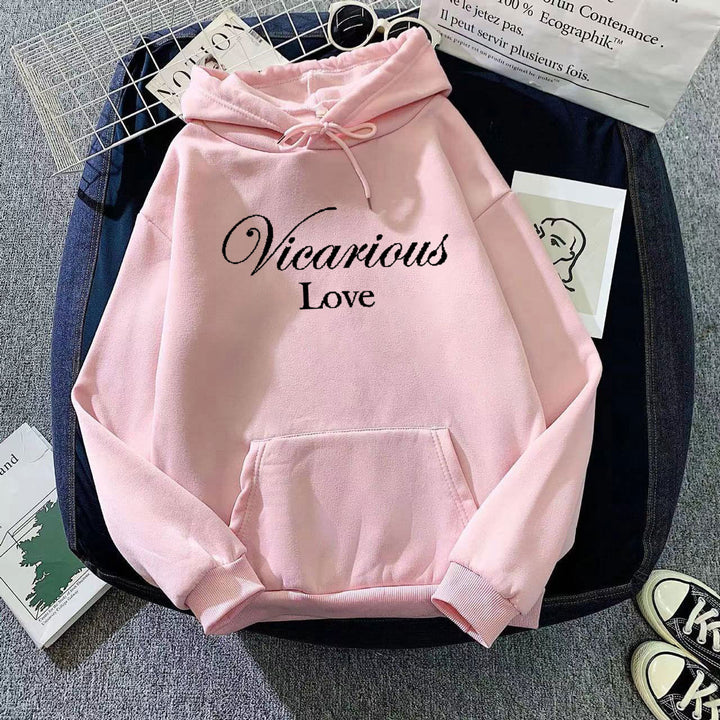 Women's hoodie with artistic lettering Lisslune