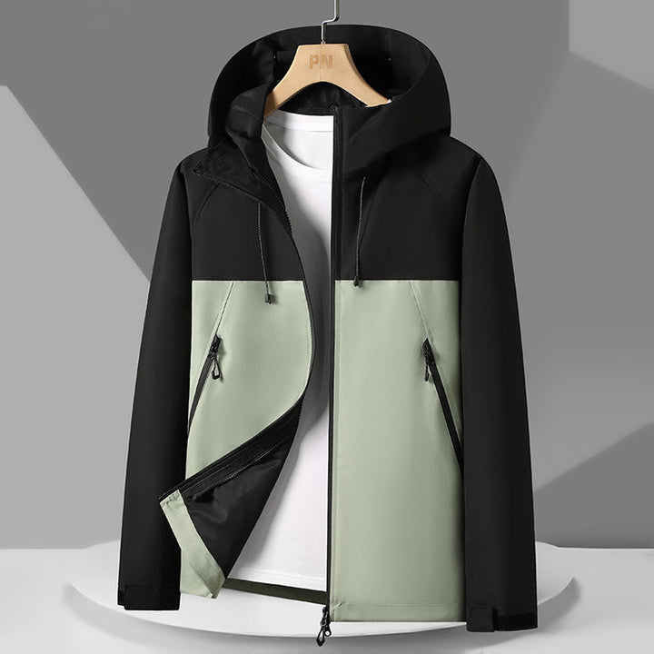 Men's Breathable Weather Jacket with Adjustable Hood Lisslune