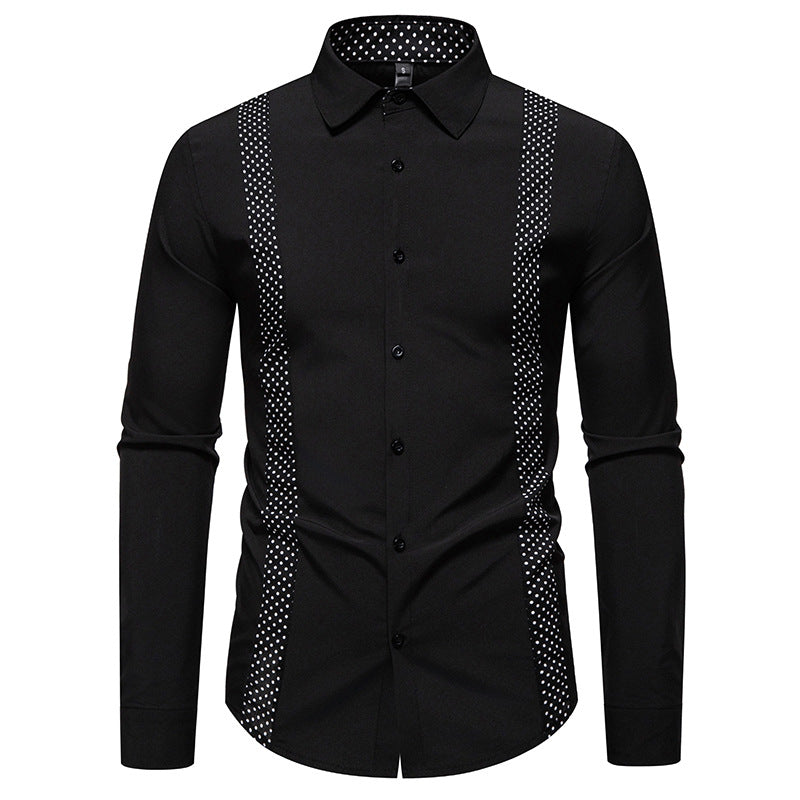 Men's business shirt with shoulder straps and modern design Lisslune