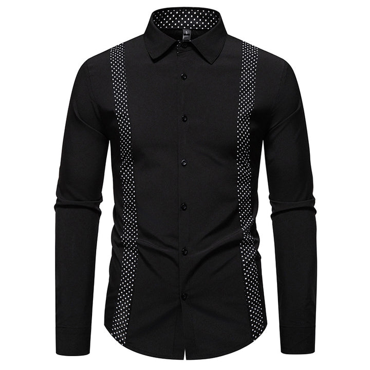 Men's business shirt with shoulder straps and modern design Lisslune