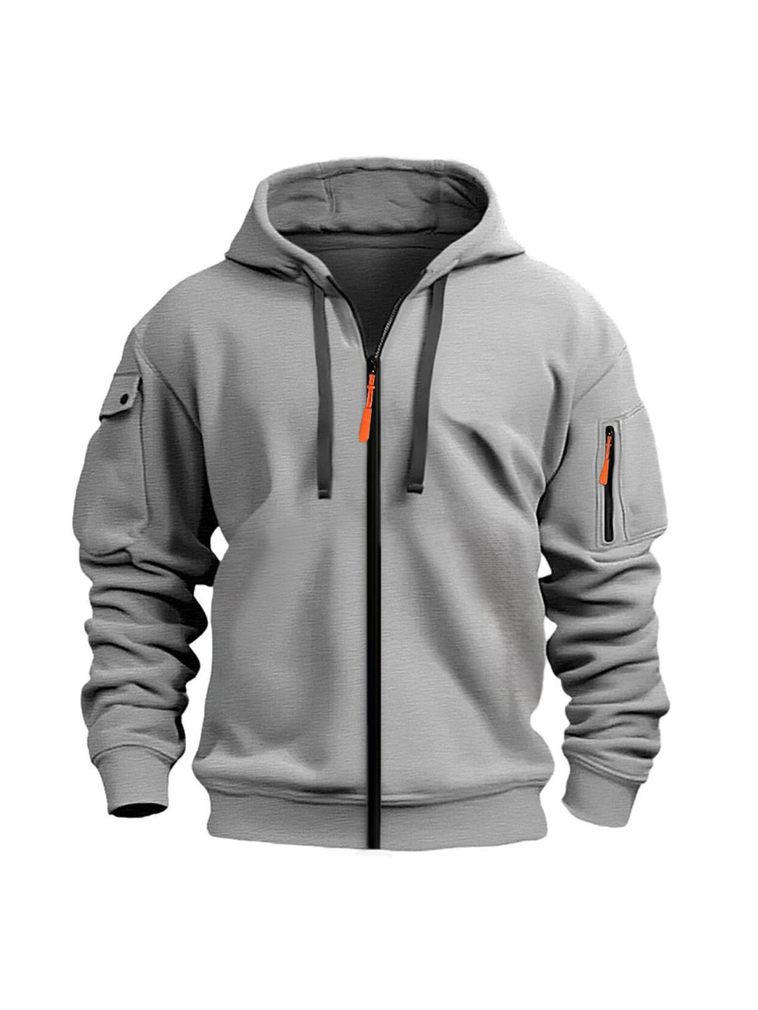 Men's hoodie jacket with functional zip pockets and modern cut Lisslune