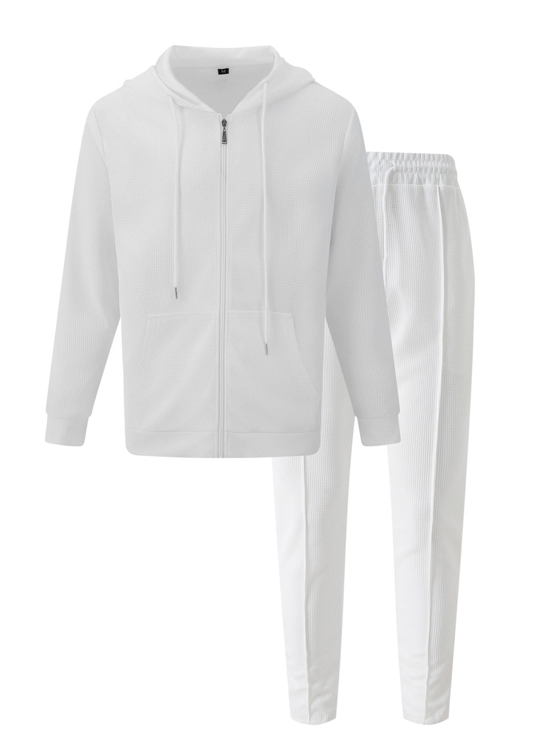 Men's sporty hoodie set made from breathable structured material with elastic waistband Lisslune