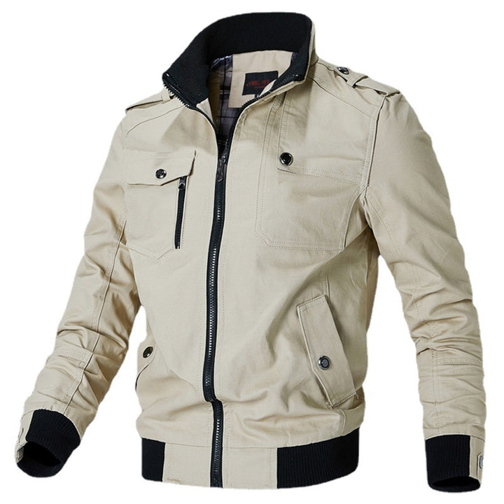 Men's fashionable transitional jacket with functional pockets and elastic cuffs Lisslune