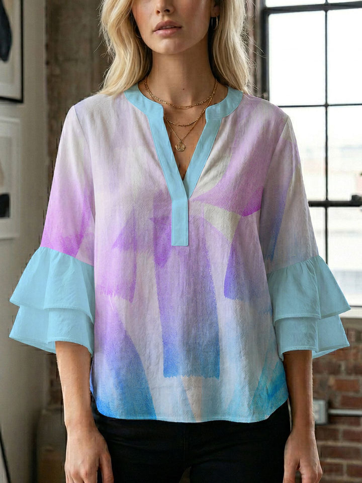 Ladies blouse with beautiful floral design Lisslune