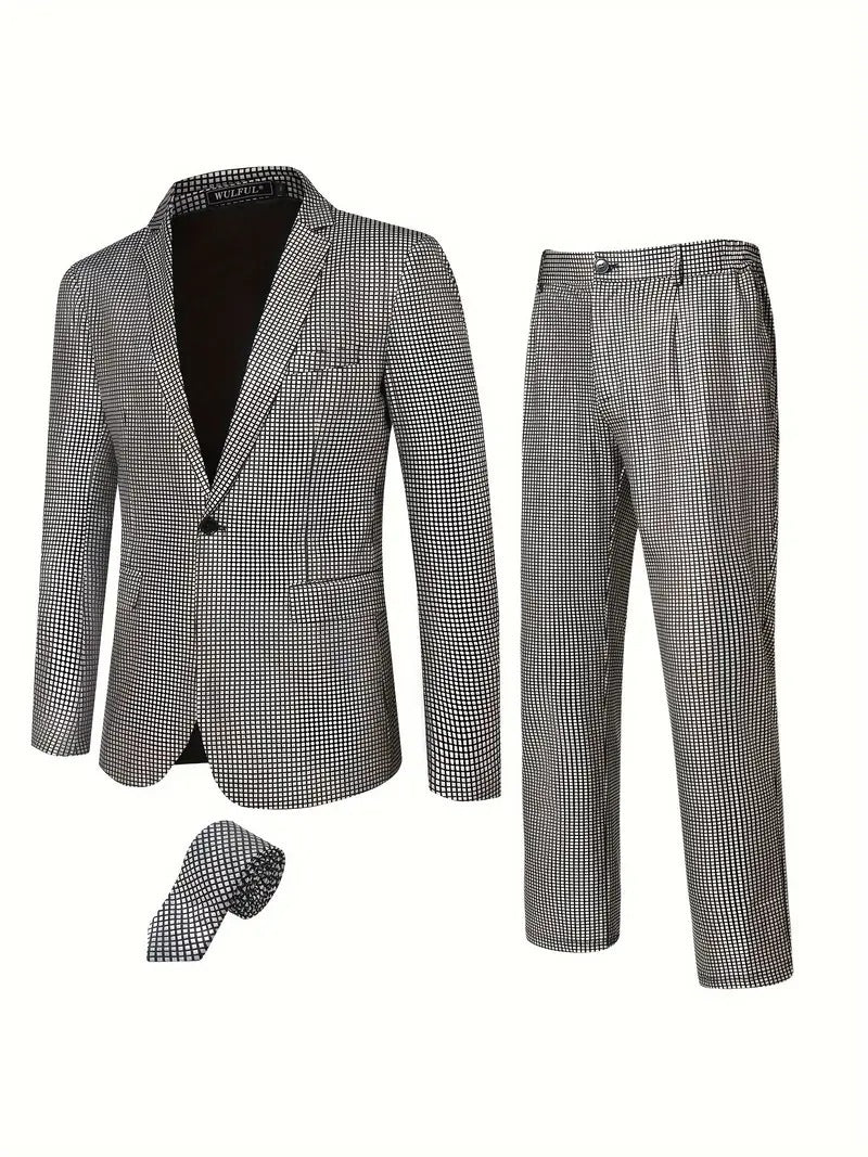 Men's Sparkling Suit Set Lisslune