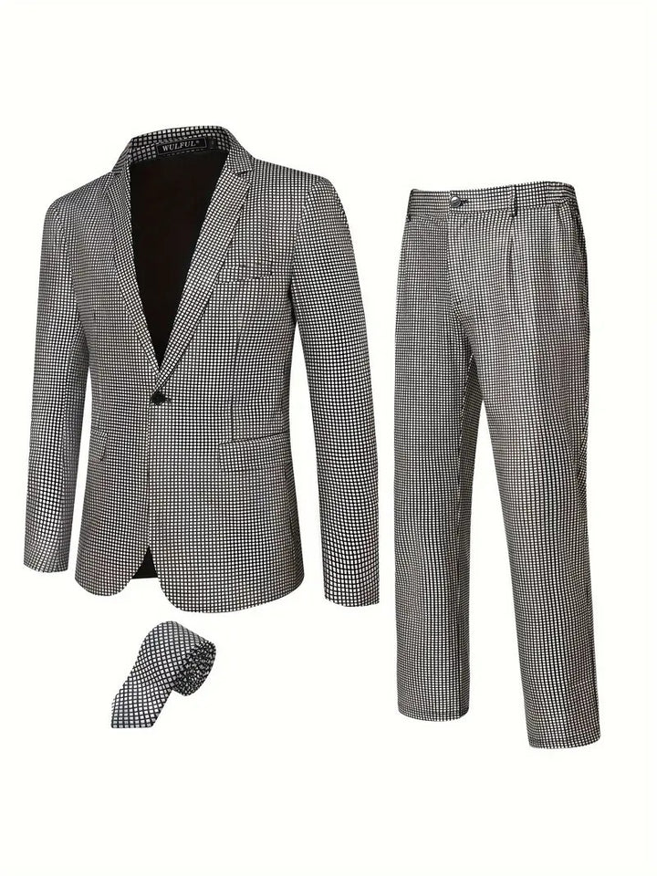 Men's Sparkling Suit Set Lisslune
