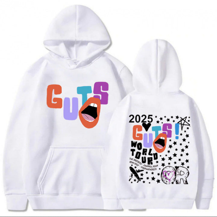 Women's hoodie with creative graphic elements and unique tour print Lisslune