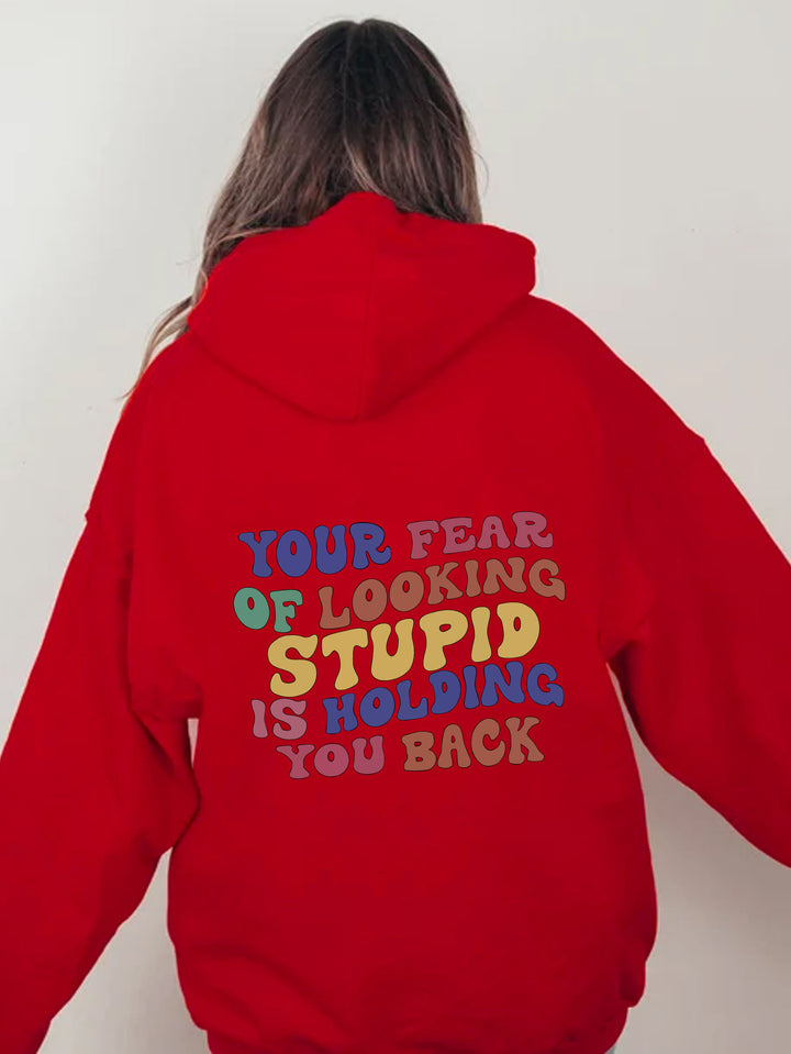 Women's hoodie with inspiring statement print Lisslune