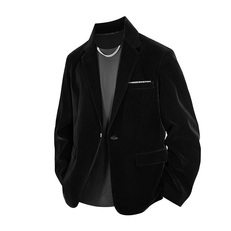 Men's Velvet Blazer Lisslune