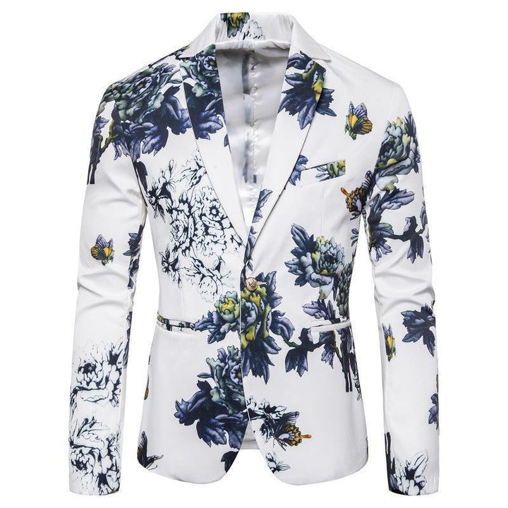 Men's elegant blazer with floral pattern Lisslune