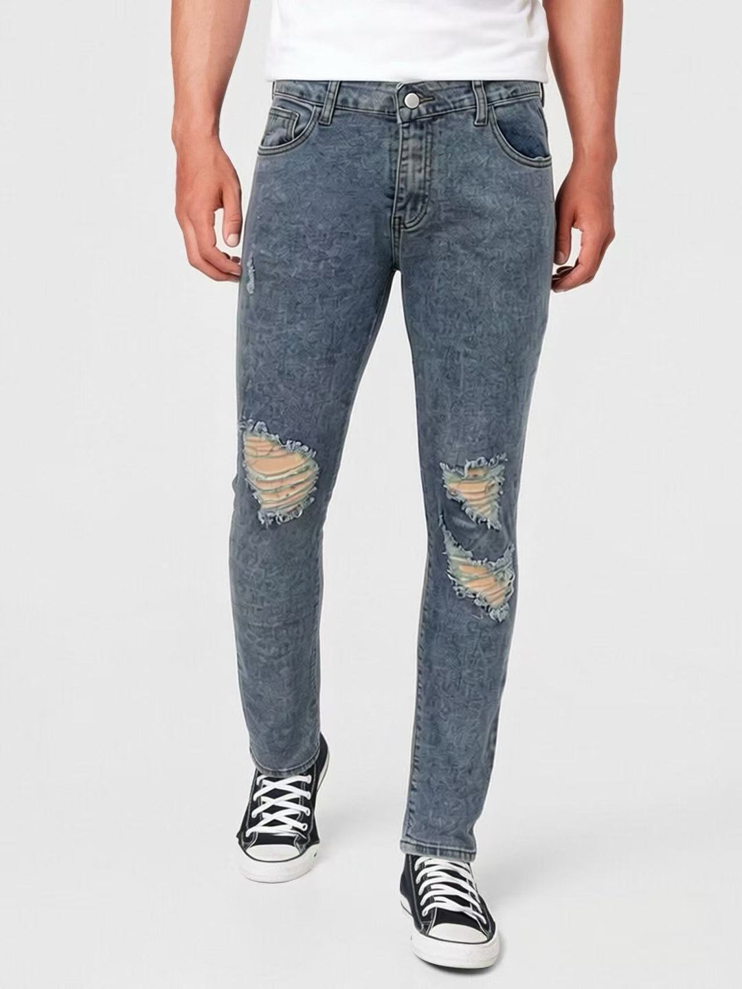 Herren Destroyed Jeans mit modischem Used-Look Lisslune