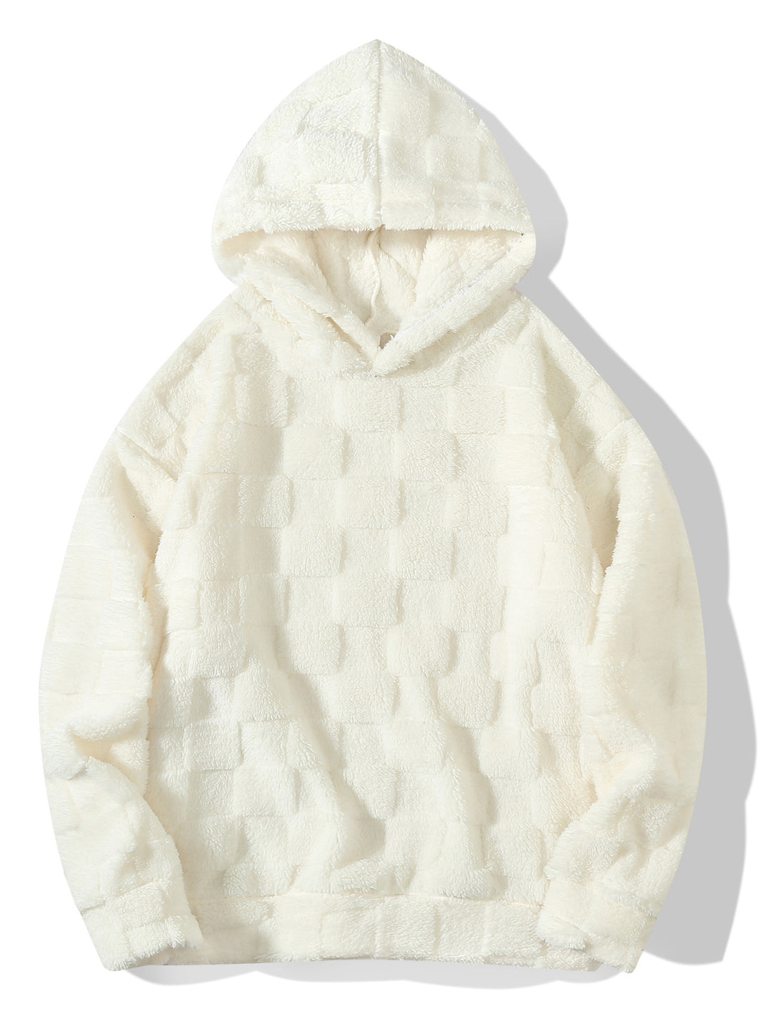 Men's cozy fleece hoodie with fashionable ornament pattern Lisslune