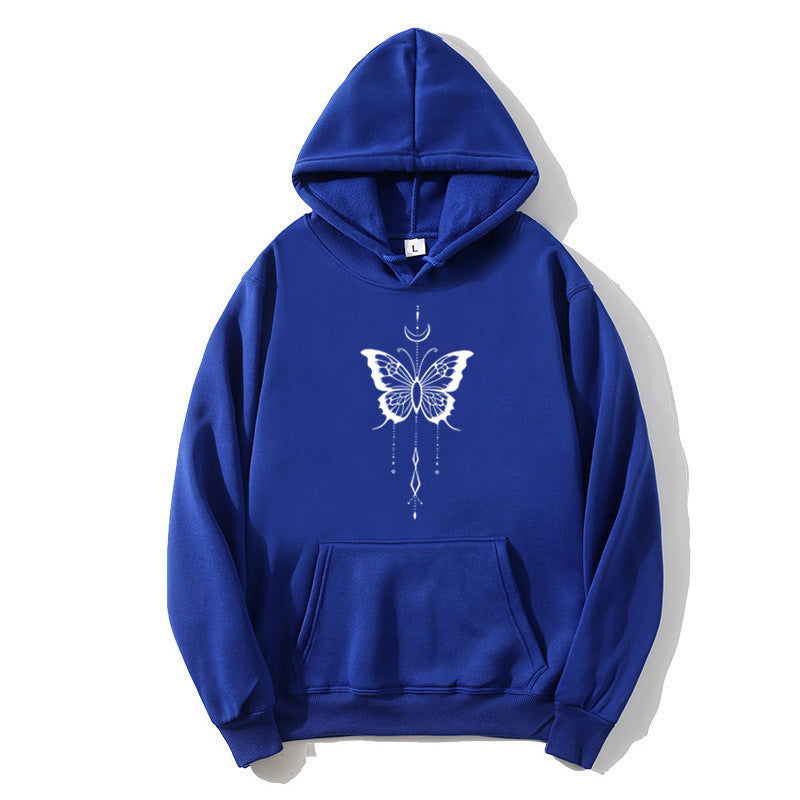 Women's hoodie with stylish butterfly motif Lisslune
