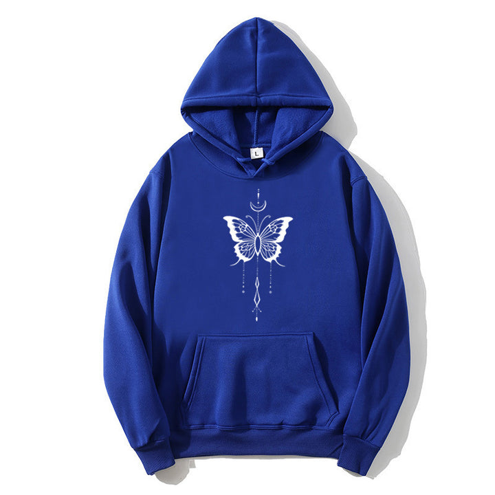 Women's hoodie with stylish butterfly motif Lisslune