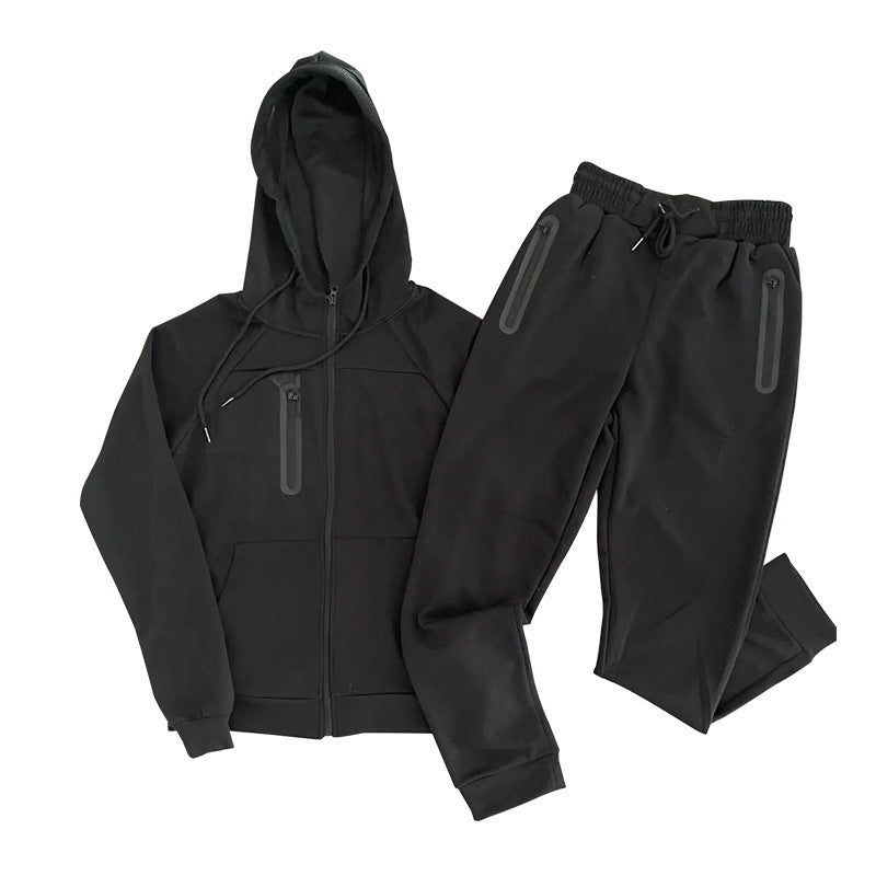 Men's sporty leisure set with highly elastic jacket and comfortable jogger pants Lisslune