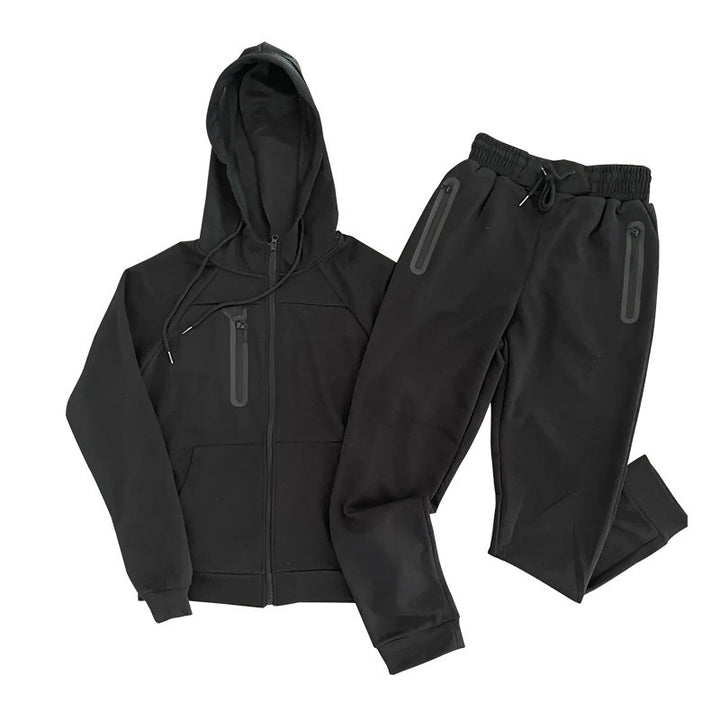 Men's sporty leisure set with highly elastic jacket and comfortable jogger pants Lisslune