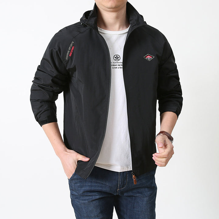 Men's Lightweight Outdoor Jacket with Breathable Material and Practical Design Lisslune