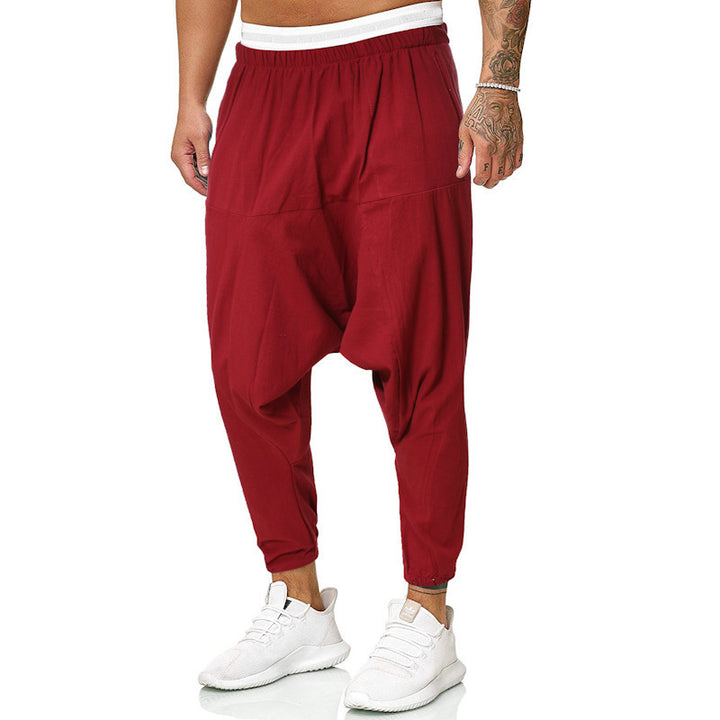 Men's casual and comfortable harem pants made of breathable cotton Lisslune