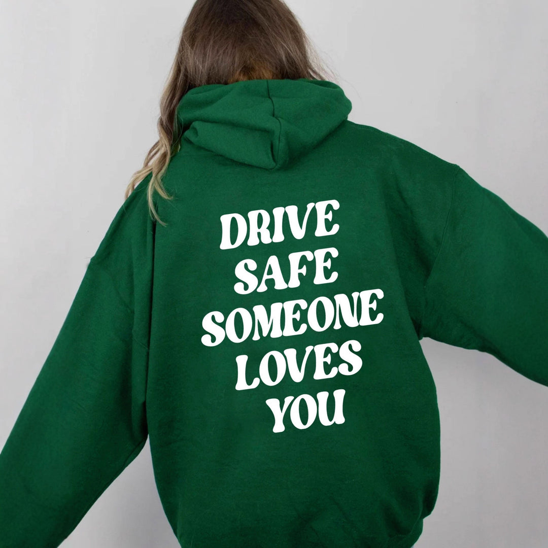 Women's hoodie sweatshirt with inspiring lettering and casual fit Lisslune