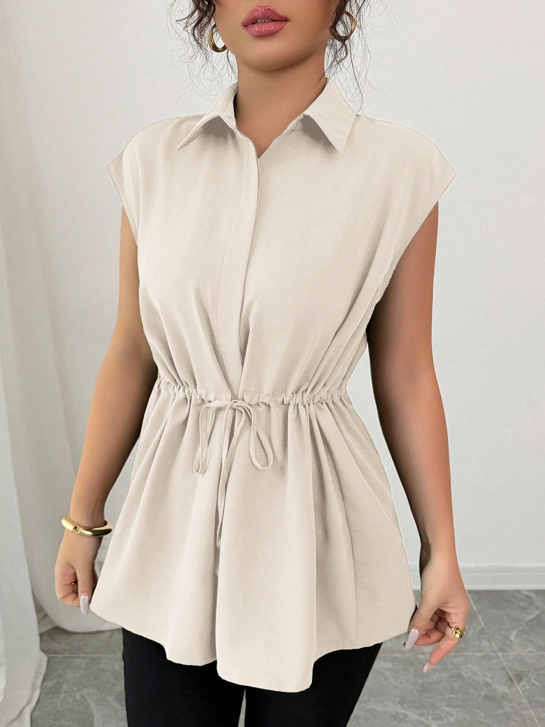 Women casual blouse with tailored cut Lisslune
