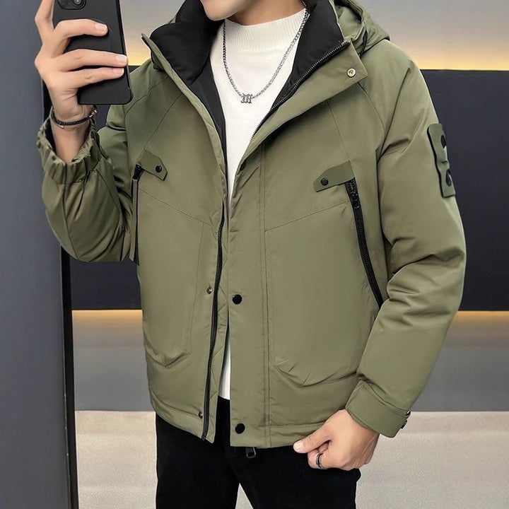 Men's Technical Winter Jacket with Multifunctional Hood Design Lisslune