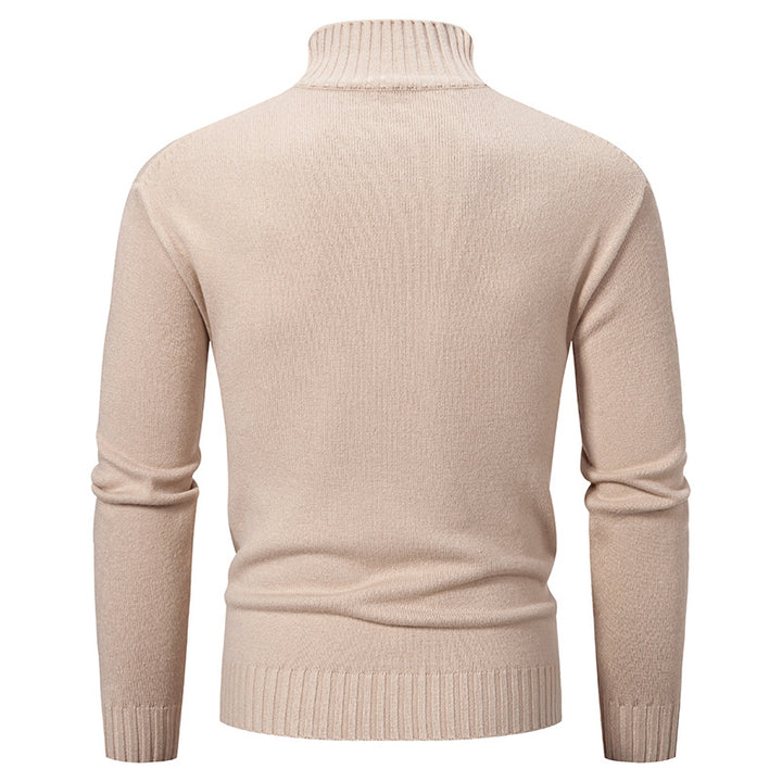 Men's turtleneck sweater made of coarse knit Lisslune