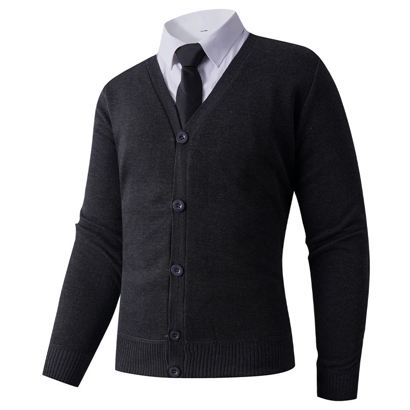 Men's cardigan with V-neck and button closure Lisslune