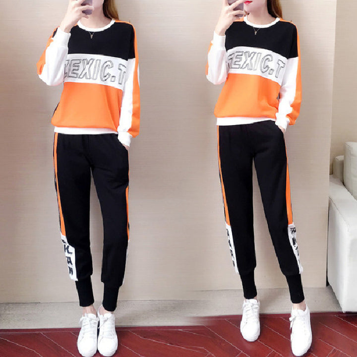 Women’s sporty leisure set with fashionable accents and elastic cuffs Lisslune