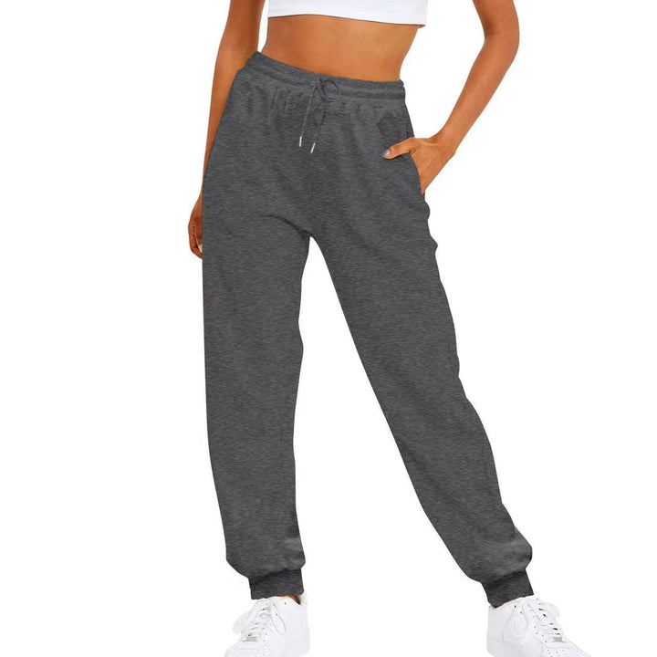 Women's comfortable jogging pants with elastic waistband and side pockets Lisslune