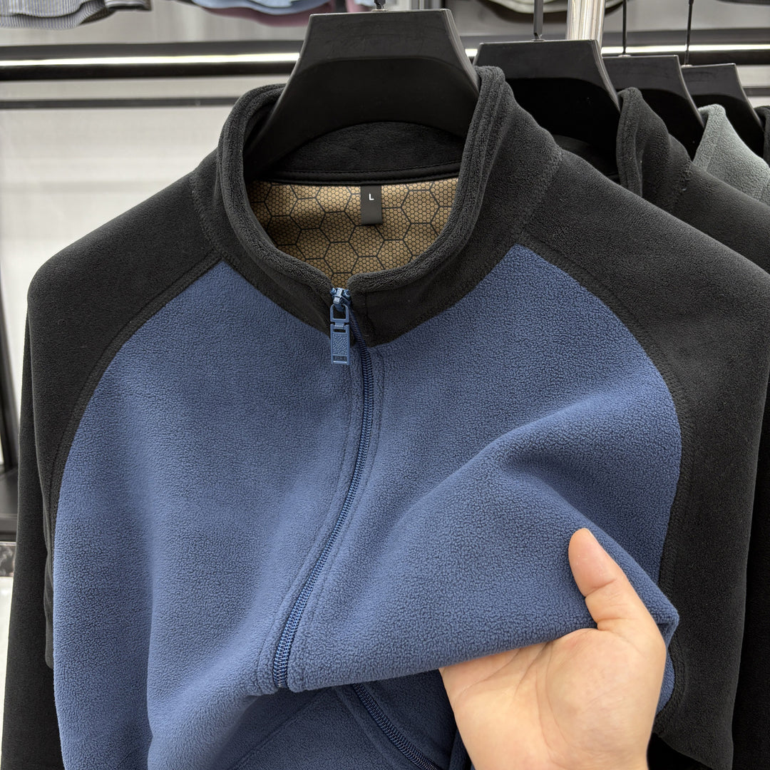 Men's leisure jacket with removable fleece lining Lisslune