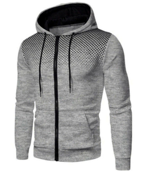 Men's sporty hoodie with innovative structure and practical zip pockets Lisslune