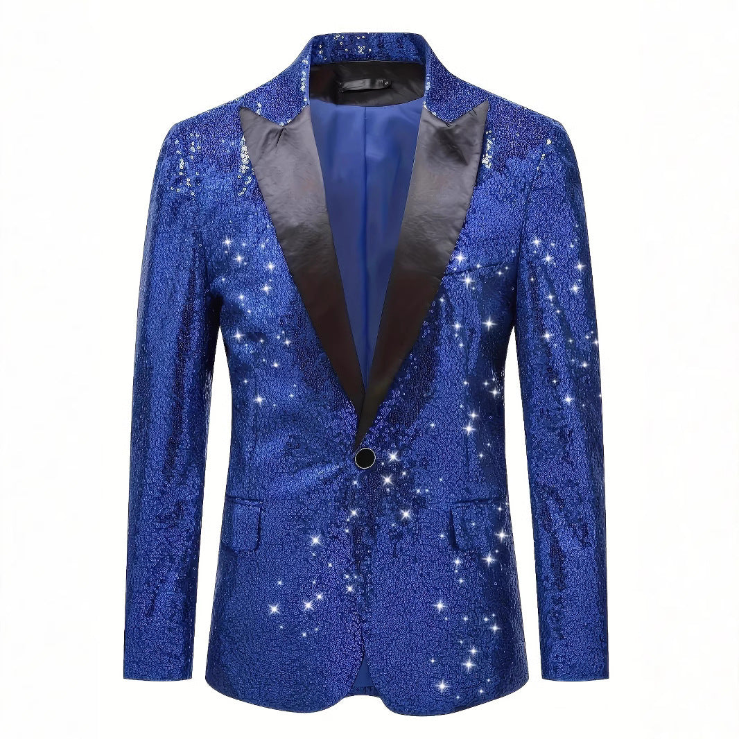 Men's Glamorous Sequin Blazer Lisslune