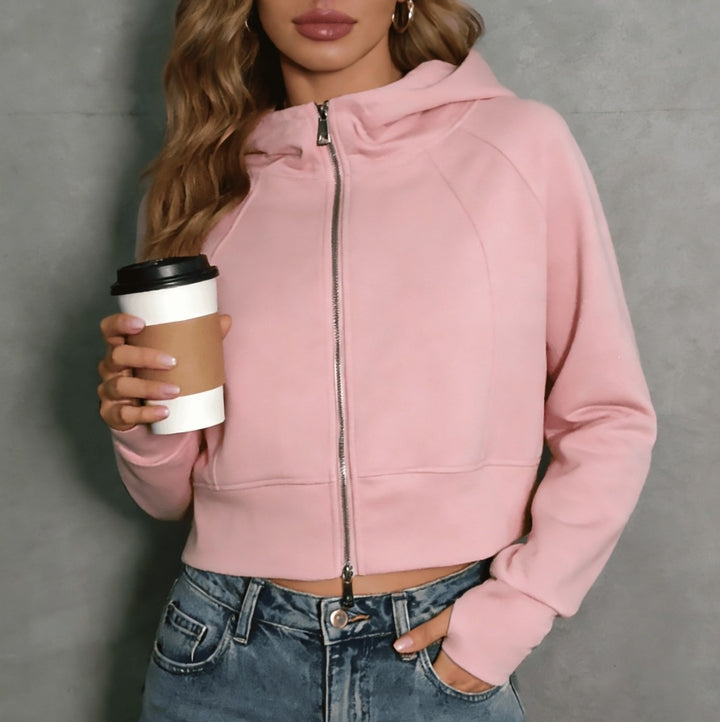 Ladies sporty and fashionable jacket with hood Lisslune