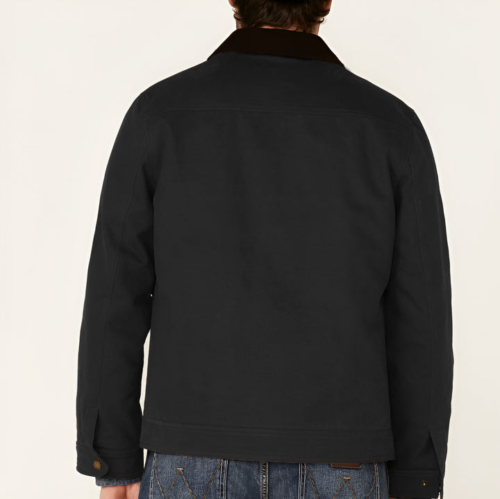 Men's robust cotton jacket with a warmth coat-like collar Lisslune
