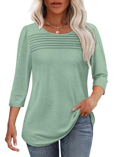Women's Long Sleeve Shirt with Pleat Details Lisslune
