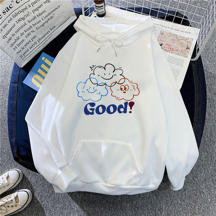 Women's hoodie with creative cartoon design and comfortable fit Lisslune