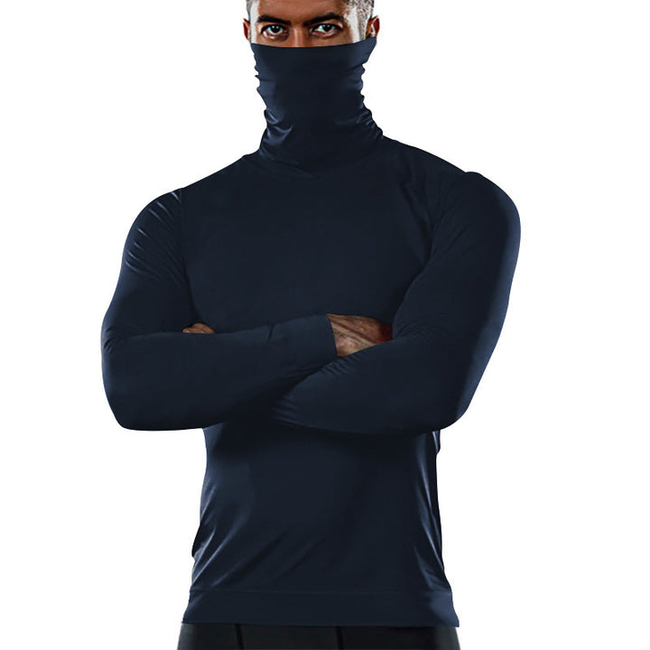 Men's functional long sleeve shirt with high collar Lisslune