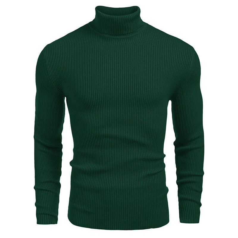 Men's turtleneck sweater made of fine rib knit Lisslune