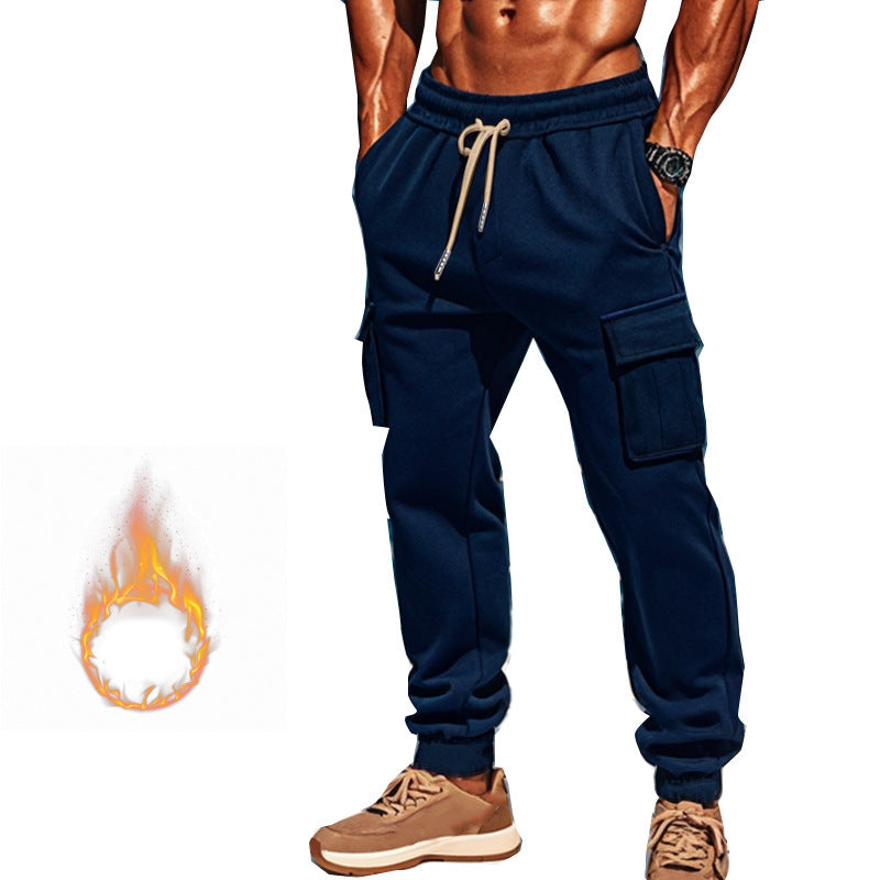 Men's cargo joggers with practical side pockets and elastic waistband Lisslune